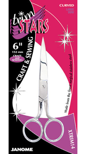 Trim Stars Range 6'' Large Bow Curved Blade Scissor JAXTRIM14