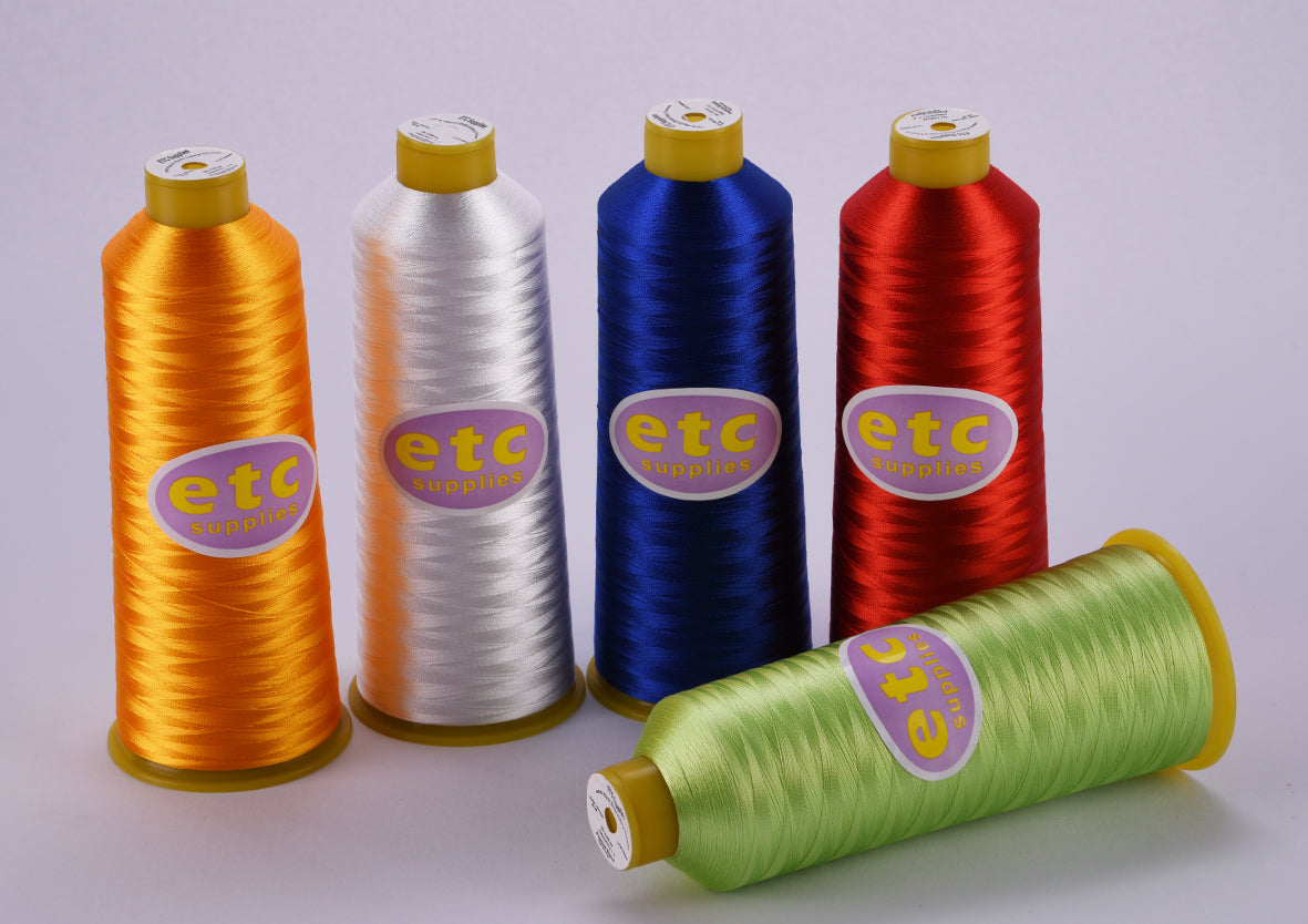 ETC Premium Polyester Embroidery Thread, tkt: 40