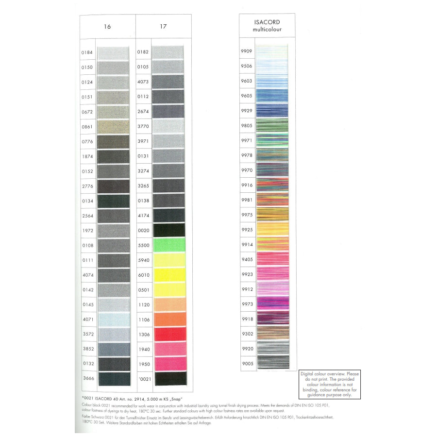 ISACORD 5000m 100% Recycled Polyester Embroidery Thread